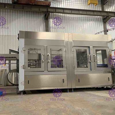 15kW Auto Minum Soft Bottling Peralatan 3-in-1 Filling cuci Capping Machine