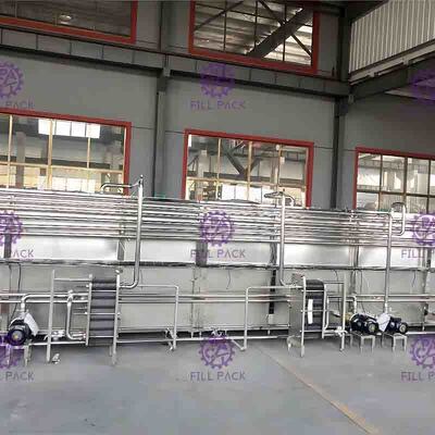 Hot Filling Jalur Botol Packing Machine Sterilizer uap Pemanasan Isolasi Lapisan