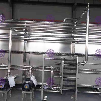 Hot Filling Jalur Botol Packing Machine Sterilizer uap Pemanasan Isolasi Lapisan