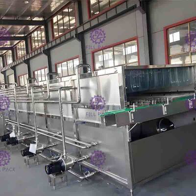 Hot Filling Jalur Botol Packing Machine Sterilizer uap Pemanasan Isolasi Lapisan
