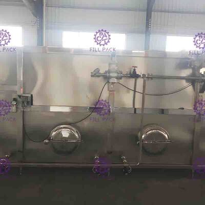 Listrik Sterilizer Botol Packing Machine System, Mesin Plastik Belt Daur Ulang Sistem Tank