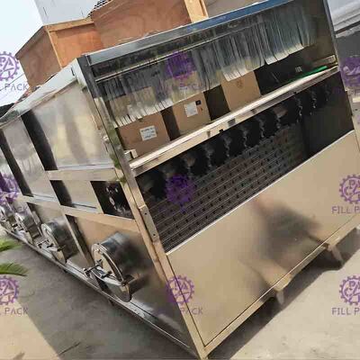 Kapasitas tinggi SUS304 Botol Packing Machine Sterilizer Zona 4 Suhu