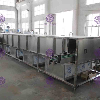 Dapat / Botol Juice Cooling Sterilizer Mesin Botol Packing Untuk Minuman Membuat Mesin