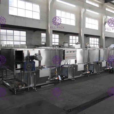 Dapat / Botol Juice Cooling Sterilizer Mesin Botol Packing Untuk Minuman Membuat Mesin