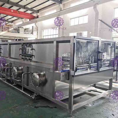 Kaca botol Juice Cooling Machine 36 ℃ - 85 ℃ Untuk Mengisi Mesin Hot