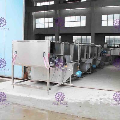 Berkarbonasi Minuman Botol Otomatis Sterilizer, Peralatan Juice Pengolahan