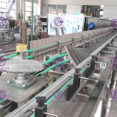 Stainless Steel 304 Botol Reverse Sterilizer Melembutkan Roller Conveyor Untuk Hot Mengisi Jalur