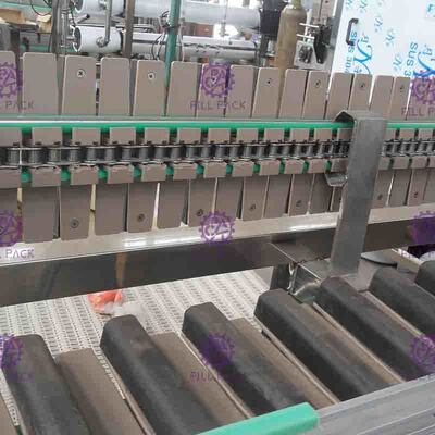 Stainless Steel 304 Botol Reverse Sterilizer Melembutkan Roller Conveyor Untuk Hot Mengisi Jalur
