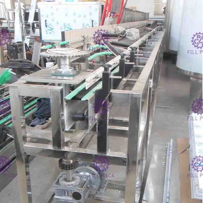 Stainless Steel 304 Botol Reverse Sterilizer Melembutkan Roller Conveyor Untuk Hot Mengisi Jalur