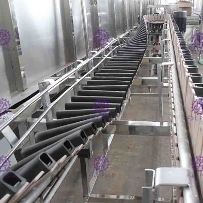 Membalikkan Plastik Botol Sterilizer Sistem 8000BPH Untuk Flavored Line Produksi Juice