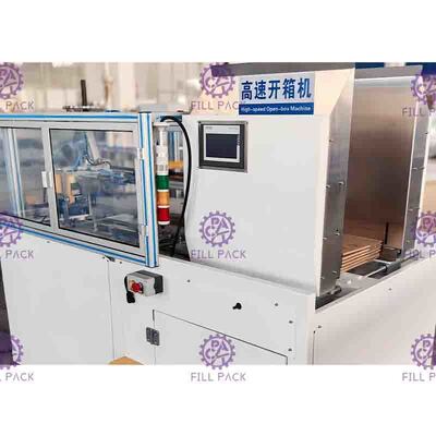 Hot Glue Bottle Case Packer Machine otomatis makan terus menerus