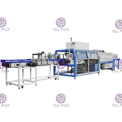 3 in 1 Carton Mesin Botol Packing, Shrink Wrapping Machine