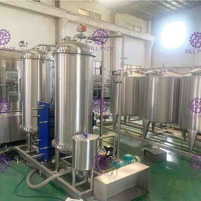 3000L Three Tanks Coke Cola Carbonated Drink Mixer untuk jalur pengolahan minuman ringan