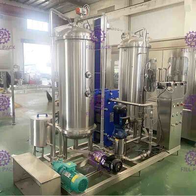 3000L Three Tanks Coke Cola Carbonated Drink Mixer untuk jalur pengolahan minuman ringan
