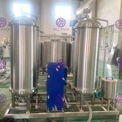 3000L Three Tanks Coke Cola Carbonated Drink Mixer untuk jalur pengolahan minuman ringan