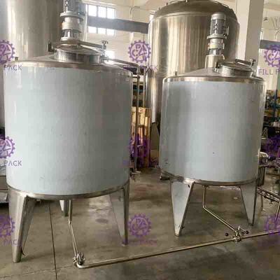 Ganda Dinding Listrik Pemanasan Sugar Melting Pot / Tank Untuk Soft Drink Line Produksi