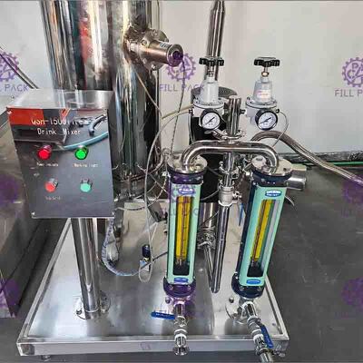 CO2 / Sirup Minum Soft Jalur Pengolahan Untuk berkarbonasi Minuman Mengisi Sistem