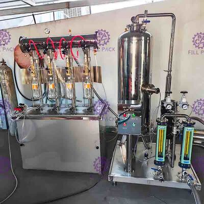 CO2 / Sirup Minum Soft Jalur Pengolahan Untuk berkarbonasi Minuman Mengisi Sistem