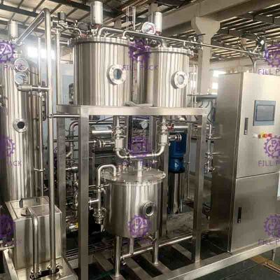 Automatic Soft Drink Processing Power Line Tinggi Soda Water CO2 Mixer 6000L / H