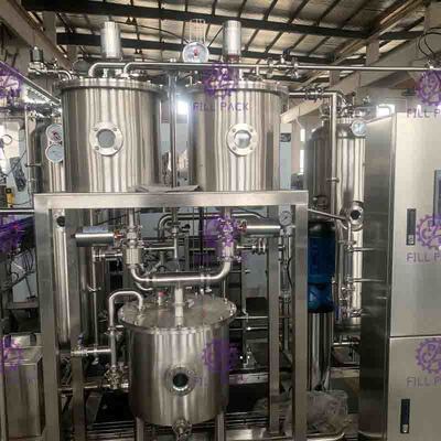 Automatic Soft Drink Processing Power Line Tinggi Soda Water CO2 Mixer 6000L / H