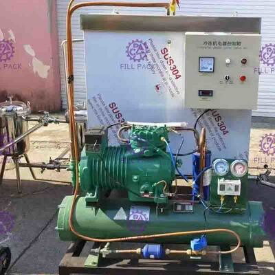 SUS304 Soft Drink Pengolahan Jalur Industri Aerasi Air Pembekuan Tank 0-5 ℃