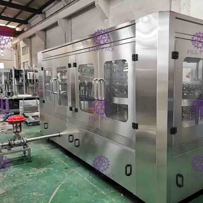 Minuman Minuman Berkarbonasi PET Plastik Kaca 3 In 1 Monobloc Botol Mesin Produksi / Peralatan / Pabrik / Sistem