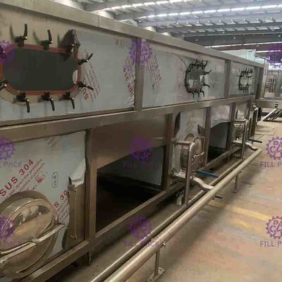 Botol Otomatis Packing Mesin Sterilizer Untuk Line Produksi Minuman