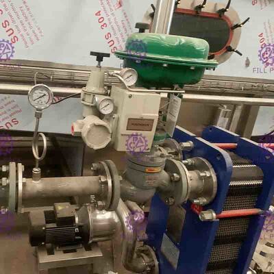 Berkarbonasi Minuman Botol Otomatis Sterilizer, Peralatan Juice Pengolahan