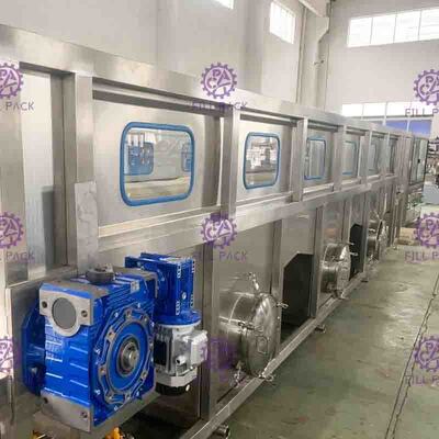 Dapat / Botol Juice Cooling Sterilizer Mesin Botol Packing Untuk Minuman Membuat Mesin