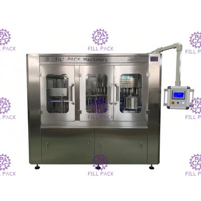 Otomatis 3-In-1 Filling cuci Capping Machine Untuk Botol Plastik Air Mineral