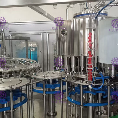 Otomatis 3-In-1 Filling cuci Capping Machine Untuk Botol Plastik Air Mineral