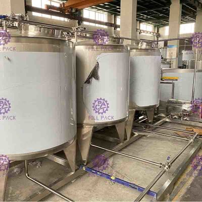 Minuman Teh 3000L / H Sistem Pabrik Peralatan Persiapan Jus Campuran Rasa Lengkeng