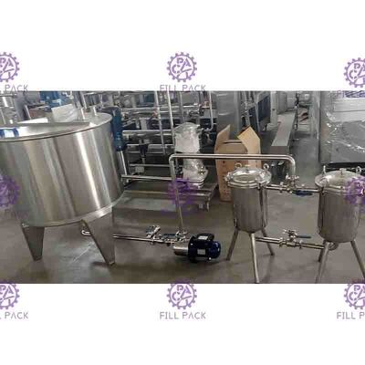 Minuman Teh 3000L / H Sistem Pabrik Peralatan Persiapan Jus Campuran Rasa Lengkeng