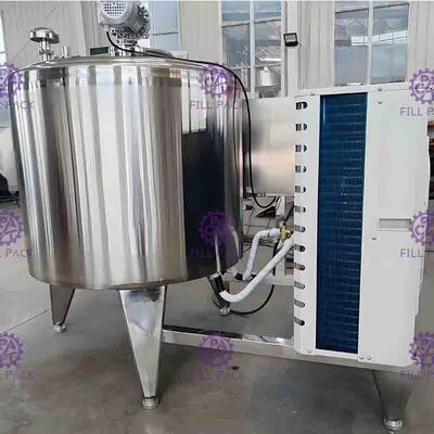 6000L Susu Segar Sistem Pendingin Langsung Kulkas Tangki Penyimpanan Jaket SUS304 Tipe Horizontal