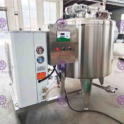 6000L Susu Segar Sistem Pendingin Langsung Kulkas Tangki Penyimpanan Jaket SUS304 Tipe Horizontal