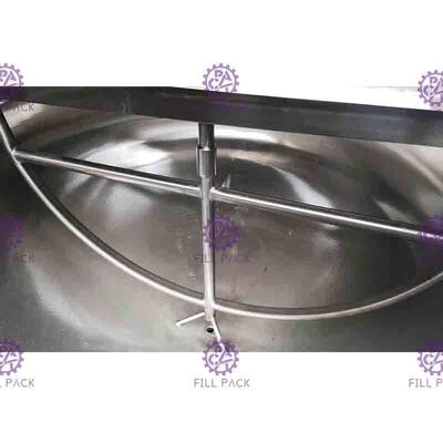 Pemanas Listrik Stainless Steel Industri Uap Berjaket Ketel Dapat Dimiringkan Kapasitas 400L