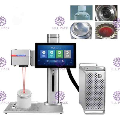 Mesin Pencetakan Laser Desktop 20W untuk Menandai Tanggal dan Kode Batch di Karton dan Botol Anggur