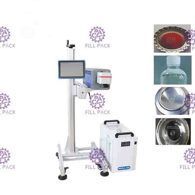 1KW udara Dingin Laser Tanggal Printing Line / Plant / Unit untuk botol minuman