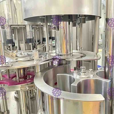 Mesin / perangkat Pengisian Susu 3-in-1washing-filling-capping Integral Botol monoblok otomatis 6000BPH
