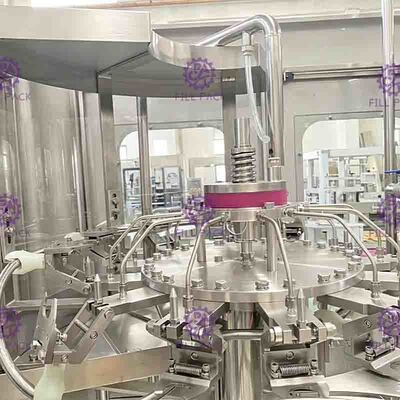Mesin / perangkat Pengisian Susu 3-in-1washing-filling-capping Integral Botol monoblok otomatis 6000BPH