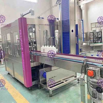 Mesin / perangkat Pengisian Susu 3-in-1washing-filling-capping Integral Botol monoblok otomatis 6000BPH