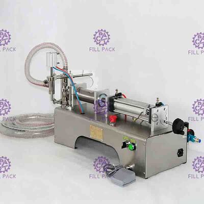Mesin Pengisi Pasta Pneumatik 25bpm Mesin Pengisi Air Mineral Dengan Saklar Kaki