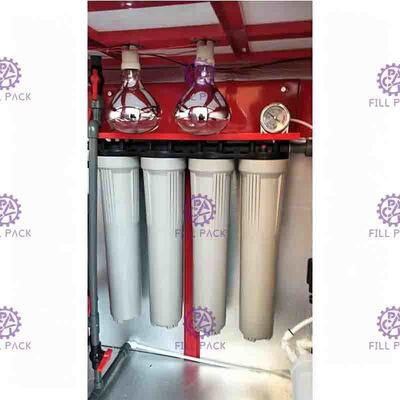 Mesin Penjual Botol Air Koin Dan Tagihan Purified 10L / Min 550W 0.5MPA