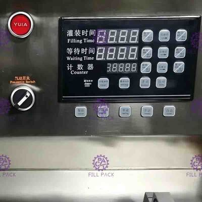 Semi Otomatis Stand Up Pouch Water Filling Machine Desktop 10 Nozel Jus Susu