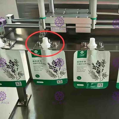 Semi Otomatis Stand Up Pouch Water Filling Machine Desktop 10 Nozel Jus Susu