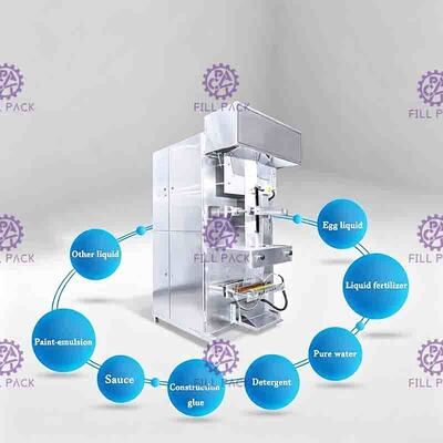 10KG Composite Film Liquid Sachet Packaging Machine PLC dapat diprogram