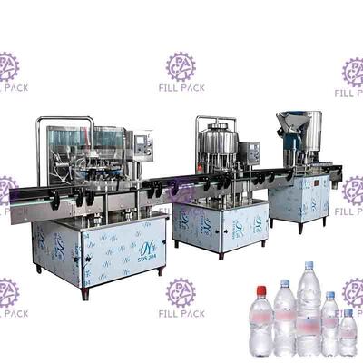 2000BPH Monoblock Mineral Rinsing Filling Capping Machine Tipe Linear