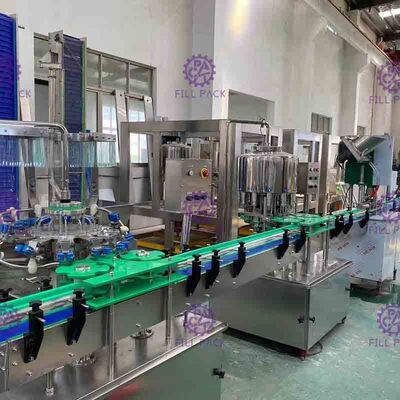 2000BPH Monoblock Mineral Rinsing Filling Capping Machine Tipe Linear