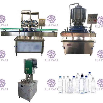 2000BPH Mesin Pengisian Air Minum Otomatis Untuk Botol PET Kecil