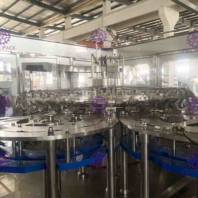 15000BPH 3 In 1 Monoblock Minum Murni Botol PET Mesin Pengisi Air Memproduksi Peralatan Stainless Steel 304